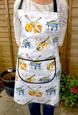 Musical Instrument Apron - Music Gift - Gift for Musicians Music Lovers