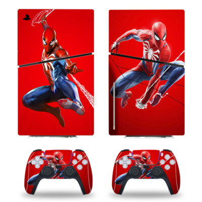 PS5 Slim Disk Console Controllers Vinyl Skin Sticker Marvel