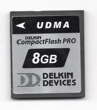 (Dented) Delkin Devices Pro 8GB UDMA CF Compact Flash Camera Memory Card