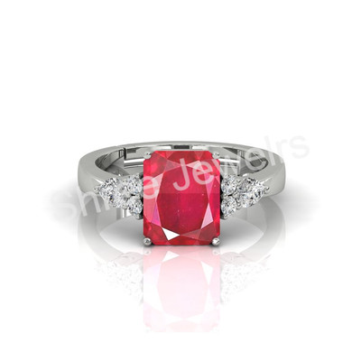 Natural Certified RUBY In Panchdhatu Ring,Rashi Ratan Ring