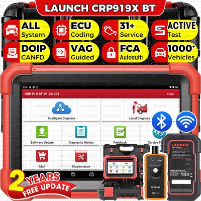 LAUNCH X431 CRP919X BT PRO Bidirectional Car Diagnostic Tool K Coding Scanner