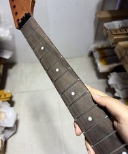 22fret rosewood Roasted Flame Maple electric guitar neck matte locking nut part
