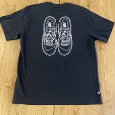 New Balance 550 Sketch Graphic T Shirt Mens L Black Sneaker Tee NWT