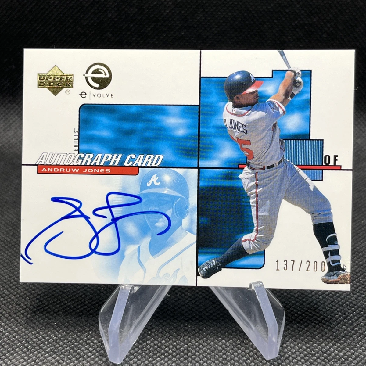Andruw Jones Baseball Autographed Sports Trading Cards