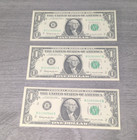 1963 B New York $1  FRN AU Lot of 3 Consecutive, Uncertified — photo 1