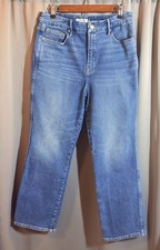 Good American Good Curve Straight Leg Jeans High Rise Sculpting Sz 12/31