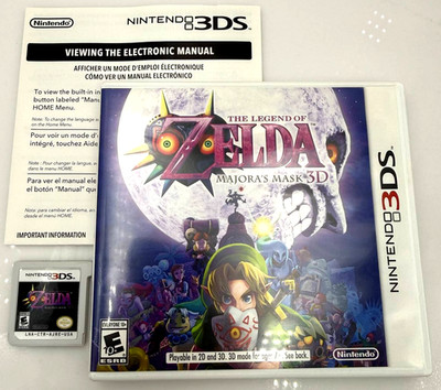 The Legend of Zelda Majora's Mask 3D Nintendo 3DS CIB Complete Tested