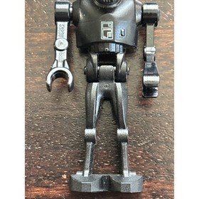 Lego K-2SO Droid Minifigure - Dark Bluish Gray & Silver Chest Panel #sw0782