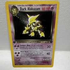 Wizards of the Coast Pokemon TCG Dark Alakazam 1/82 Team Rocket 1st Holo 60 HP on eBay