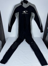 VTG O Niel Elite 3/2 mm Full Body Wetsuit Black Grey L Back Zip Surf / Scuba