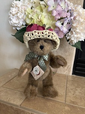 Boyds Bears ADELINE  LABEARSLEY #912857 Plush 12   w/Straw Hat, Bow 2000 NWT  