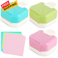 Koogel 3PCS 3 in 1 Corner Punch Set Rounder  Beauty Shape  Chamfer Multi