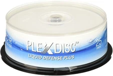 Water Resistant Glossy White Inkjet Printable BD-R 6x 25GB Blu-ray, 25 Disc S-
