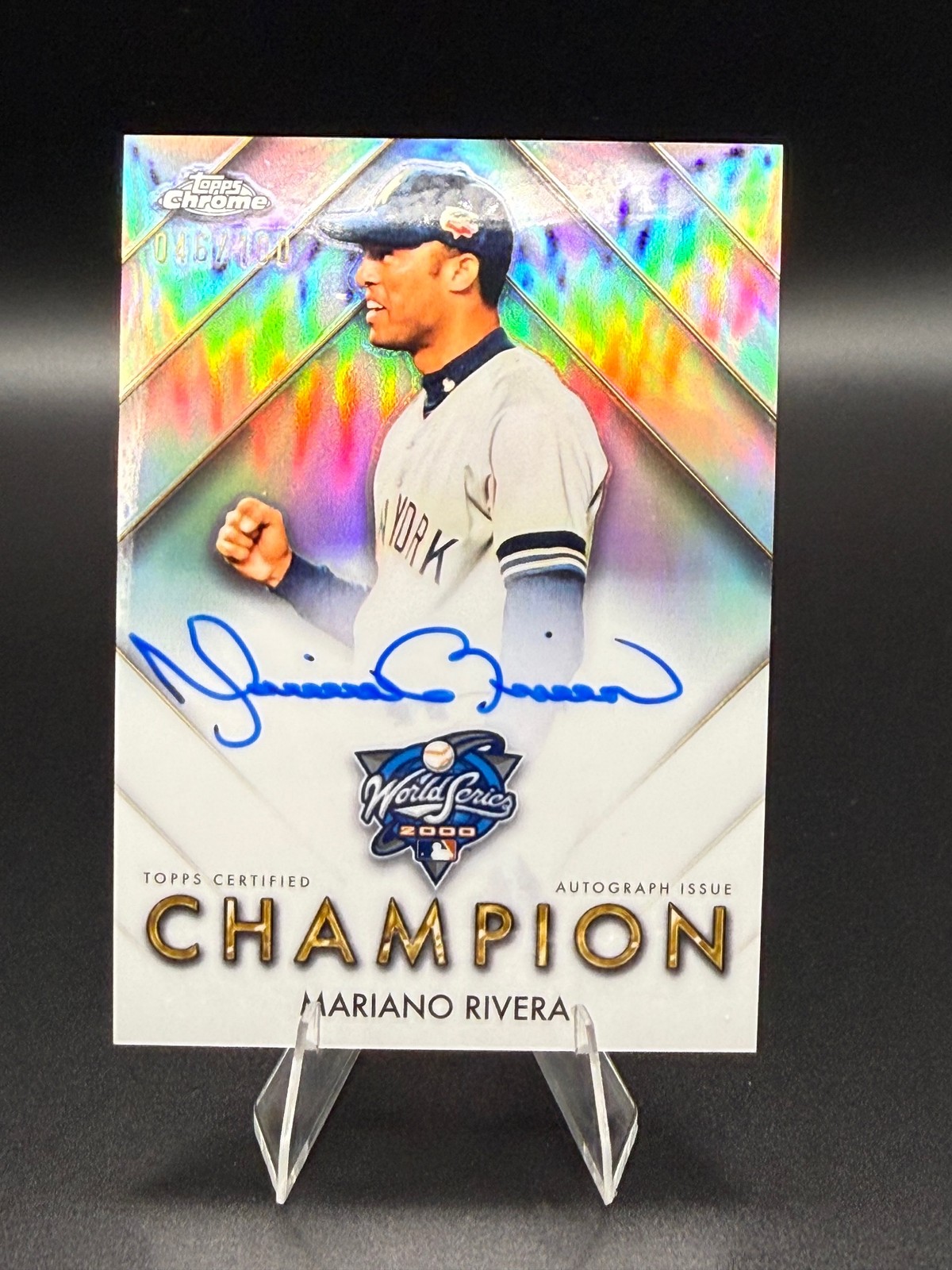 2026 Topps Chrome Mariano Rivera World Series Champions Autographs #/100