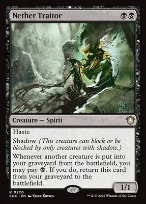 *MtG: NETHER TRAITOR - Commander Secrets of Strixhaven Rare - magicman*