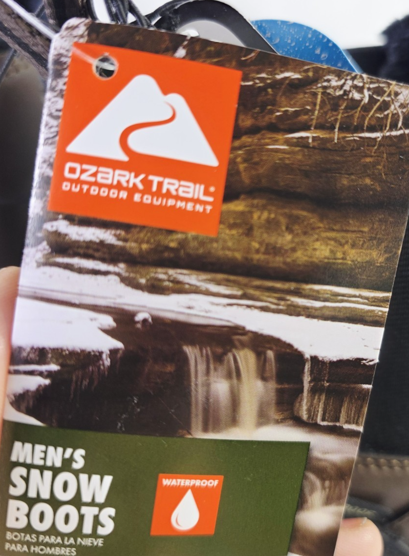 NWT Ozark Trail Mens Chelsea Snow Boots Shoes Size 10 Water  display picture 1