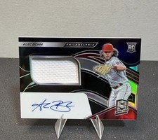 2021 Panini Chronicles Spectra Alex Bohm #136 (RC) Rookie Jersey Auto /199