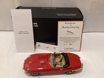 Autoart 1:18, Jaguar E-Type Roadster, series I, rot, red, BOX, AA7360LIKE NEW