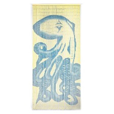 Octopus Wooden Beaded Door Curtain - 36 x 78 in- Bead Doorway Curtain - Bead ...