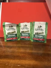 Greenies Dental Dog Treats “Original”Regular 25-50 Lbs Dog Treats New x 3 Bags