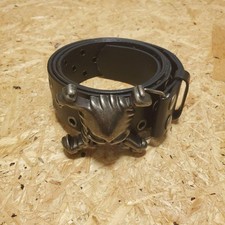 Oakley Skull Metal Buckle Belt Vintage Black