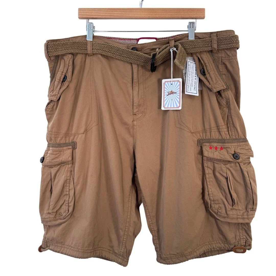 Joe Browns Cargo Shorts Size W42 Brown Belted Pockets Casual Summer Holiday
Opens in a new window or