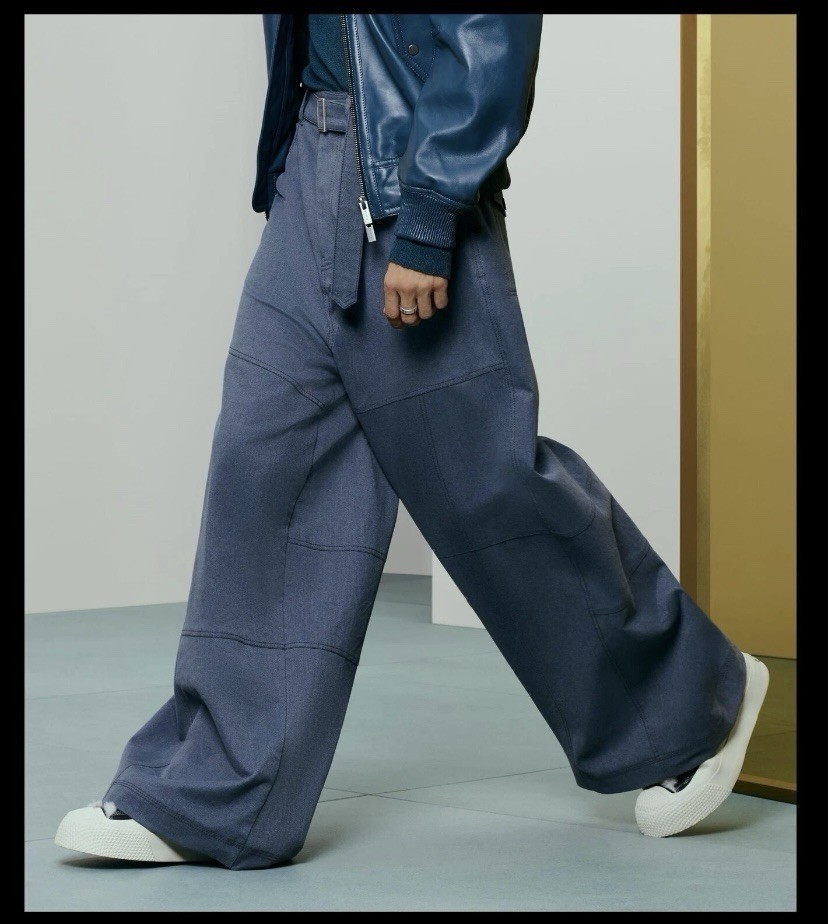 Zara SRPLS Men’s Wide leg Patchwork Trousers UK SizeL W40 SOLD OUT BNWT RRP £80 image 2