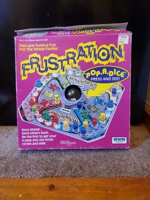 Vintage Frustration Pop Up Dice Game Irwin Tools Games 90s Nostalgia Trouble 80s