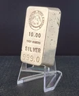 Vintage Consolidated Mines & Metals 10 oz Class Poured Silver Ingot Bar - RARE!!