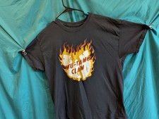 Wu-Tang Clan Flame Logo Tee Vintage Style Hip Hop Rap T-Shirt L