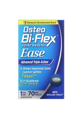 Osteo Bi-Flex Ease UC-II Collagen   70 Tablets, Joint Shield 100 mg