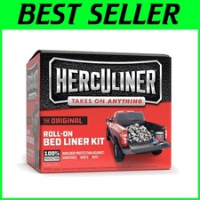 Herculiner Roll-on Bed Liner Kit, Black, 1 Gal.