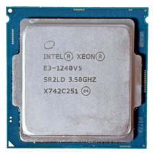 Intel Xeon E3-1240 v5 SR2LD 3.50GHz Quad-Core LGA1151 CPU Processor Tested