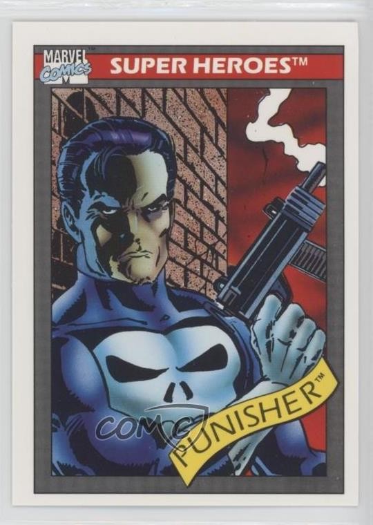 1990 Impel Marvel Universe Super Heroes Punisher #47 0pl9