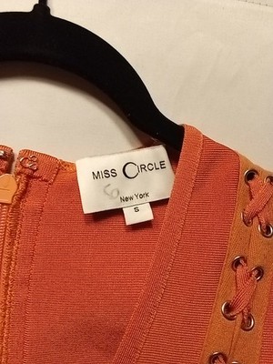 strapless open back dress Irène Sequin Embroidered Off-Shoulder Midi Dress in Orange, L / Orange main image 0