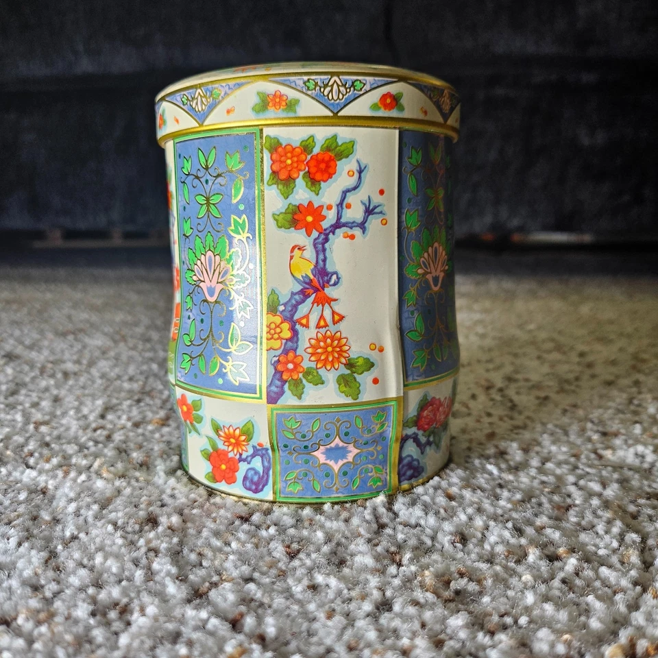 Then Lata Inglesa con Pájaro y Diseño Floral Foto 4 de 4