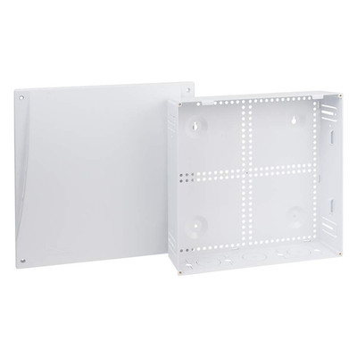 14  Plastic Structured Wiring Enclosure, Media Enclosure with Cable Wall Cover, 