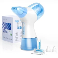 Upgraded Nasal Irrigation System, Electric Sinus Rinse Machine with 30 Salt