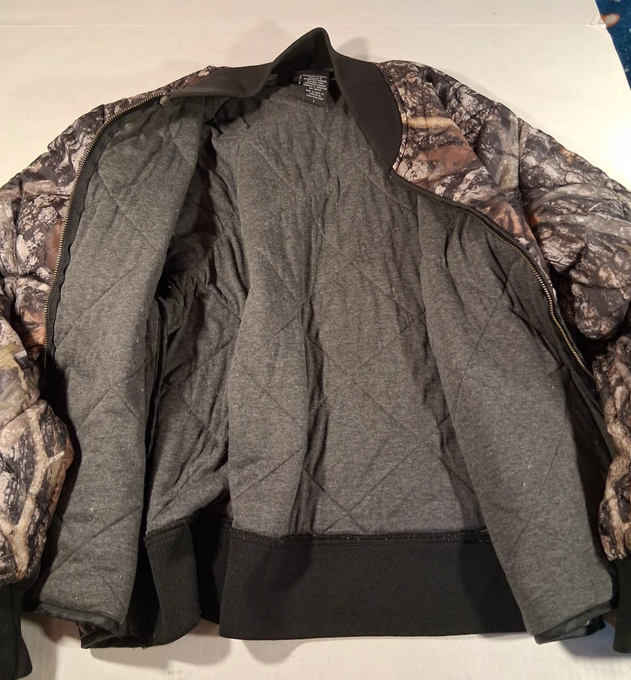 Dickies Diamond Quilted Fall Winter Jacket Green Camo Men’s Size Large Warm - Image 2 of 4