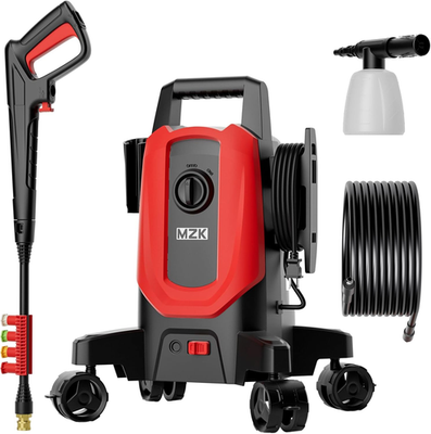 #ad MZK Pressure WasherWith Anti Tipping Technology4 Quick Connect NozzlesFoam Ca $151.79