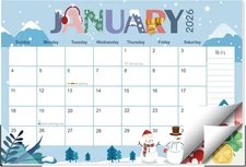 Desk Calendar 2026-2027, 18-Month from 2026 Jan. - 2027 Jun, 17"X11.5" Large Mon