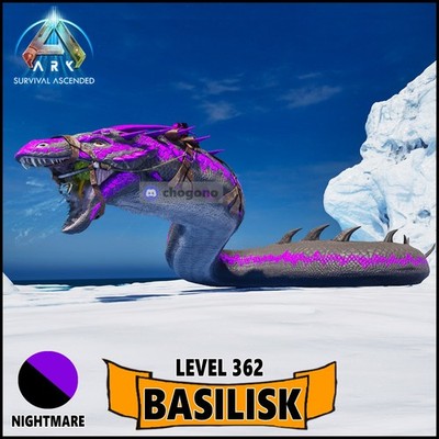 Ark Survival Ascended PC/PS5/XBOX PVE Color Nightmare   BASILISK - 2153 Damage