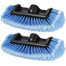 Tanlade 2 Pcs Car Wash Brush Head with Soft Detailing Bristle Flow Through Car