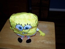 Nickelodeon Viacom 12" SpongeBob SquarePants Soft Stuffed Plush Toy 2022 EC