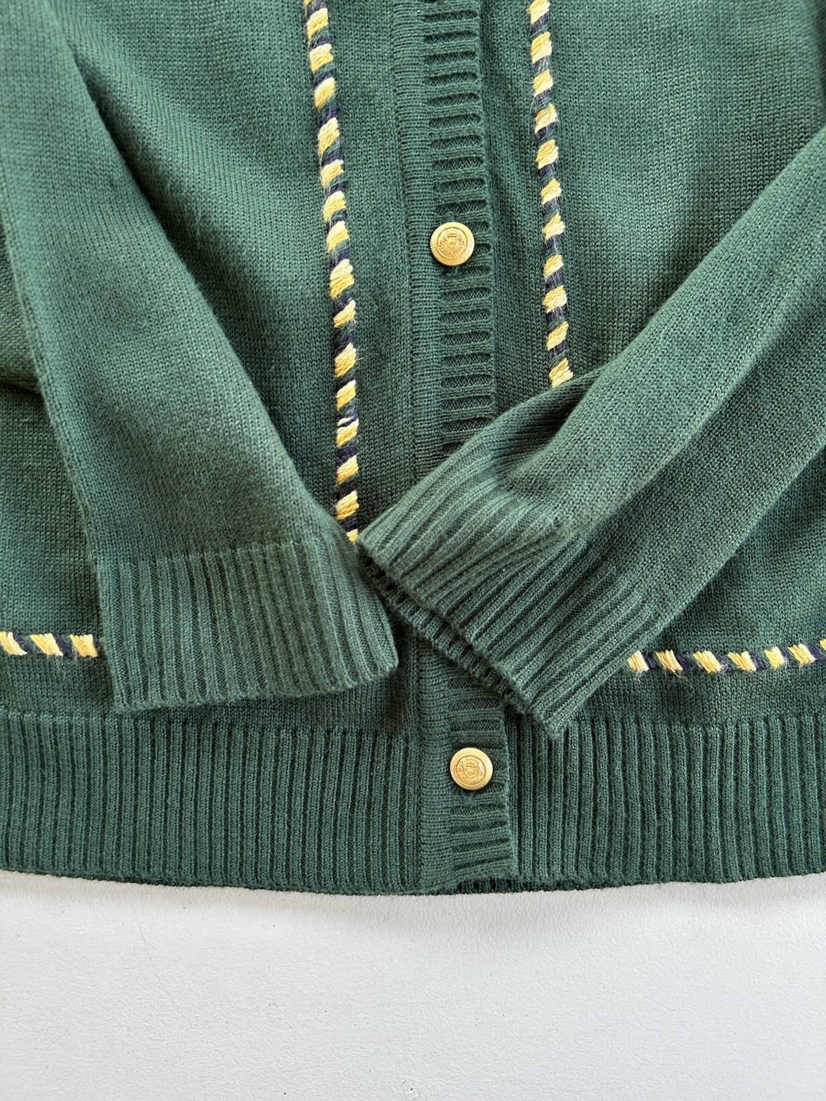 Pendleton Acrylic Wool Green Button Up Cardigan S… - image 9