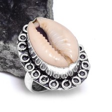 Cowrie shell Ethnic Handmade Gift Ring Jewelry US Size-6.5 R-309