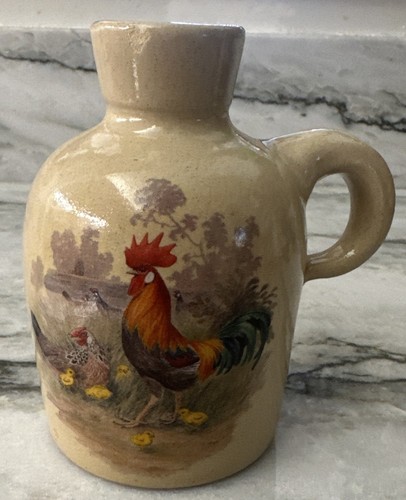 Yesteryears Marshall Texas Pottery Jug With Rooster Design