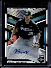 Brock Vradenburg 2023 Panini Elite Extra Edition #57 Prime Numbers Auto /60