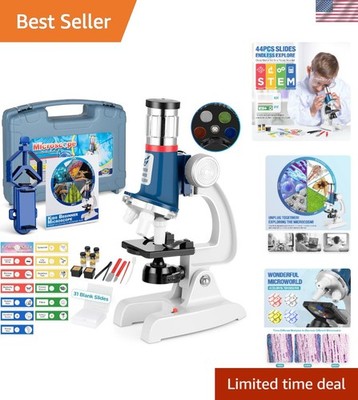 100X-1200X Kids Microscope Set - Ultimate Science Exploration Kit for Ages 5+