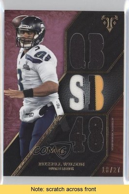 2014 Topps Triple Threads Relics Purple 18/27 Russell Wilson #TTR-164 READ 1j2